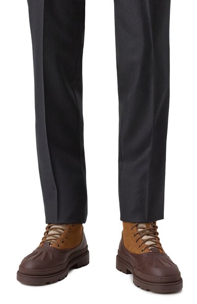 Кожаные ботинки duck BRUNELLO CUCINELLI, арт. MZURHGI711, фото 3