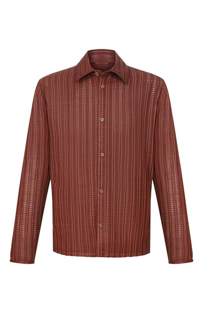 Мужская кожаная рубашка MVST, арт. M26.2PM.L903/LEATHER