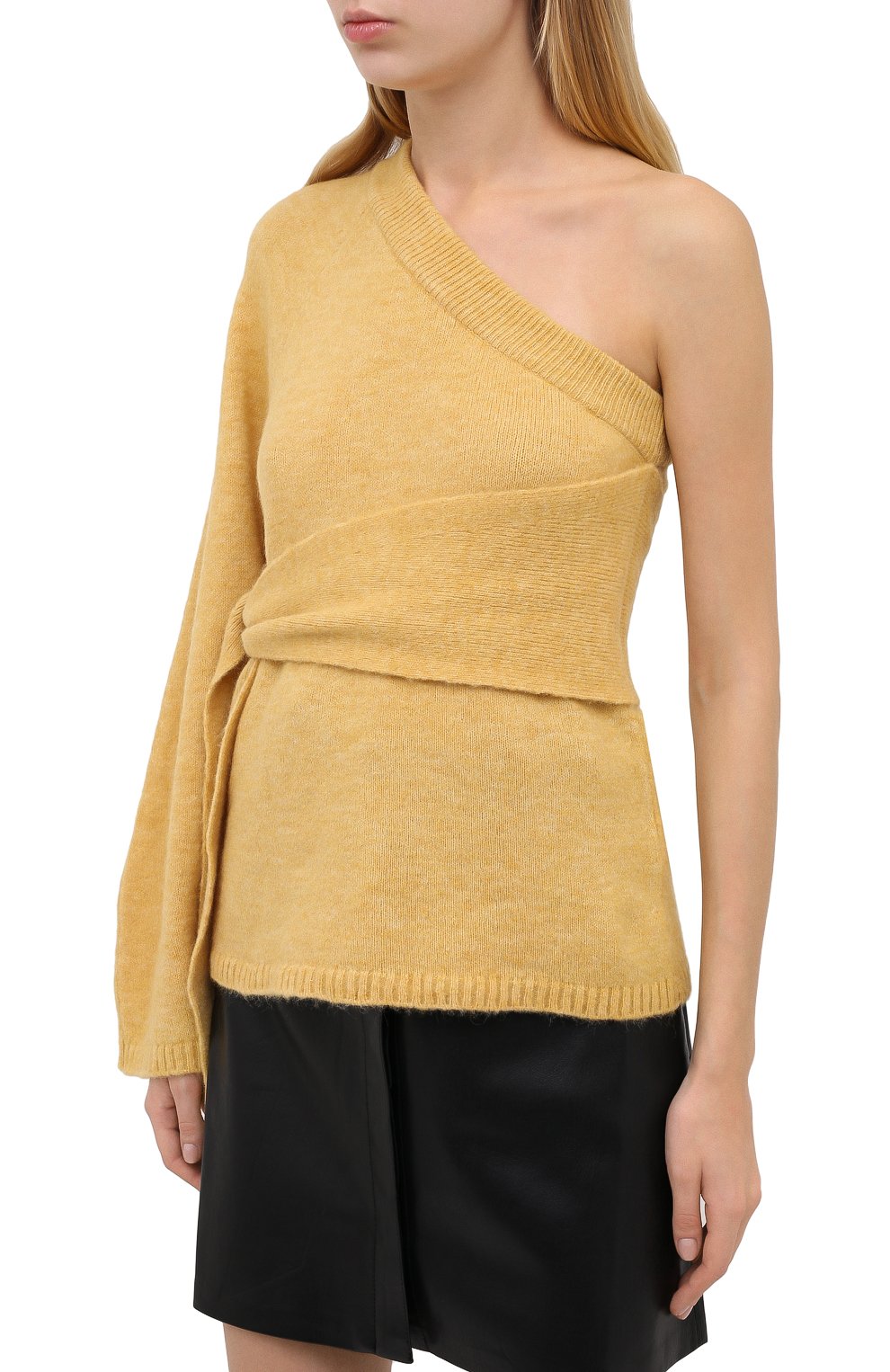 Свитер NANUSHKA, арт. CLET0_YELL0W_FLUFFY KNIT, фото 3