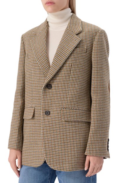 Шерстяной жакет DUNST бежевого цвета по цене 35900 руб., арт. UDJA5C101I2, фото 3 Шерстяной жакет DUNST, арт. UDJA5C101I2, фото 3