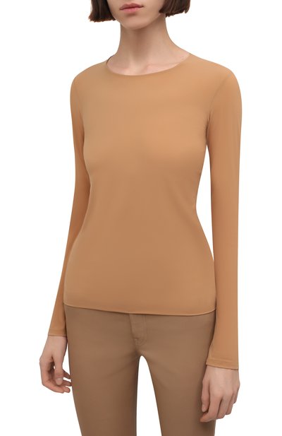 Пуловер JIL SANDER бежевого цвета по цене 23650 руб., арт. JSWT705034-WT477108, фото 3 Пуловер JIL SANDER, арт. JSWT705034-WT477108, фото 3