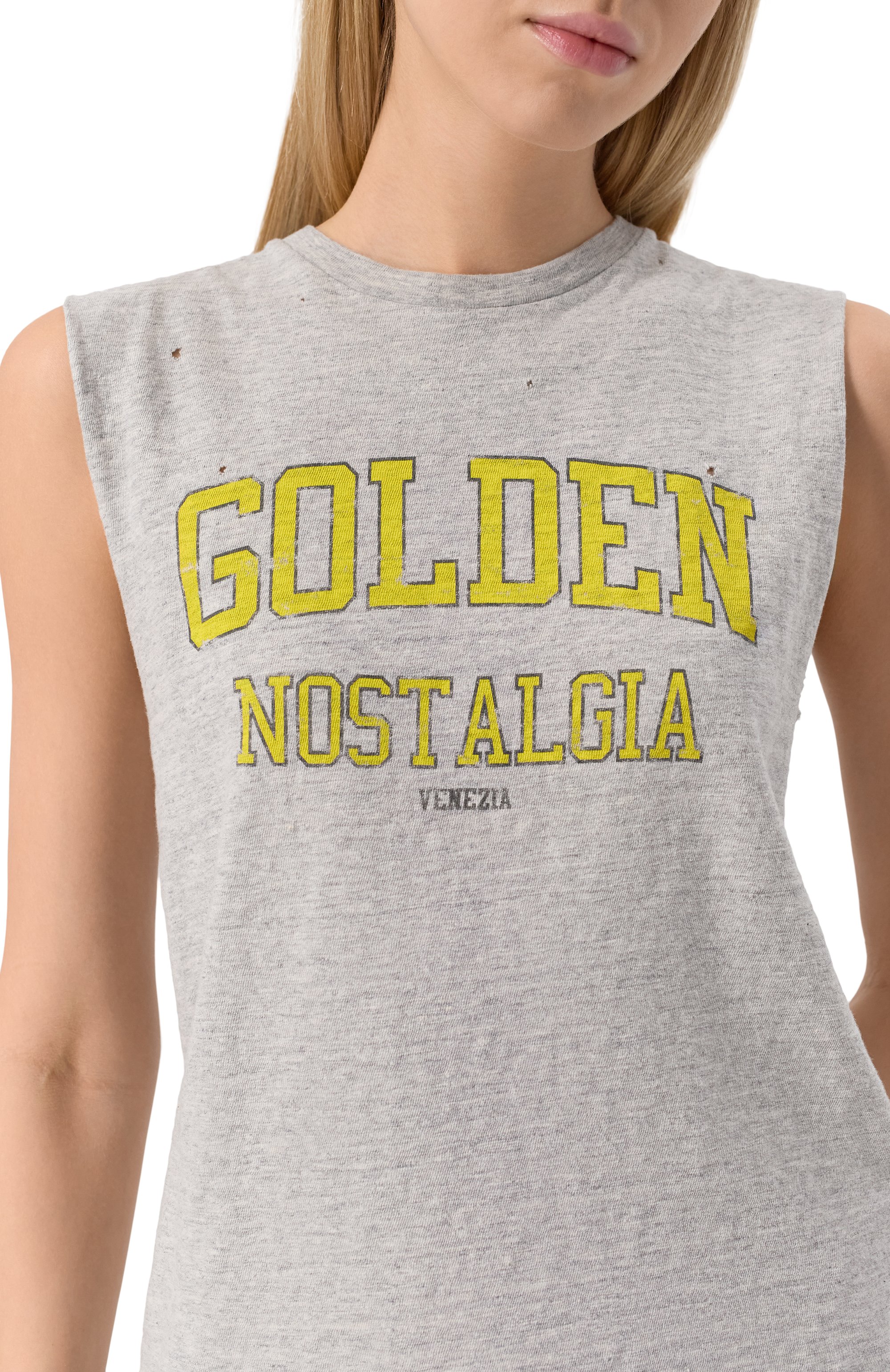 Хлопковая майка GOLDEN GOOSE DELUXE BRAND, арт. GWP02187.P001886, фото 5