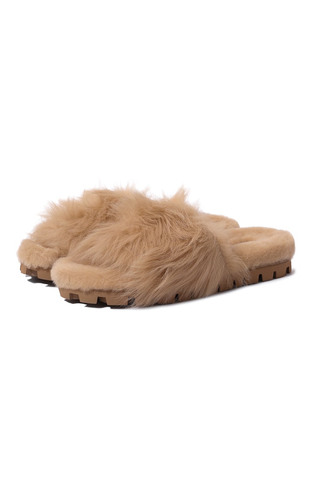 Меховые шлепанцы MIU MIU, арт. 5XX529-173-F0040-010, фото 1