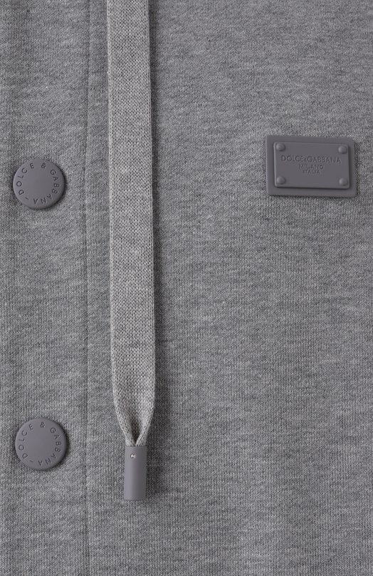 Хлопковая толстовка Dolce & Gabbana G9BNKT/G702K Серый  G9BNKT/G702K Фото 6
