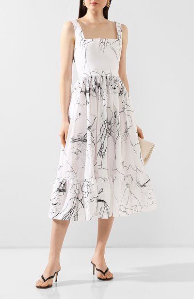 Хлопковое платье ALEXANDER MCQUEEN, арт. 623552/QDAA0, фото 2