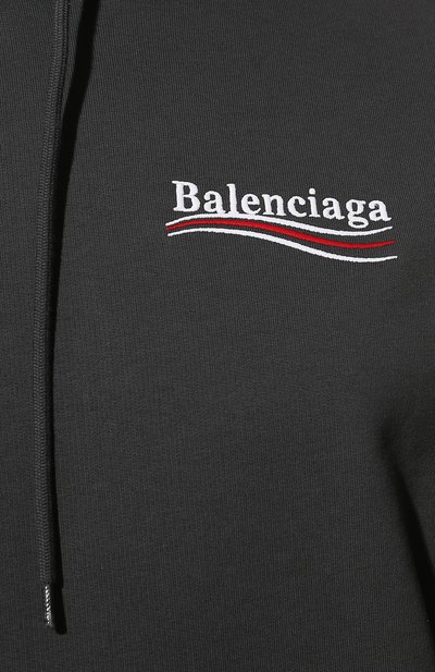 Хлопковое худи BALENCIAGA, арт. 600583/TKVI9, фото 5