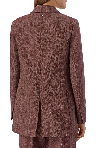 Жакет из шерсти и шелка LORENA ANTONIAZZI темно-бордового цвета по цене 114500 руб., арт. GA29A/5044, фото 4 Жакет из шерсти и шелка LORENA ANTONIAZZI, арт. GA29A/5044, фото 4