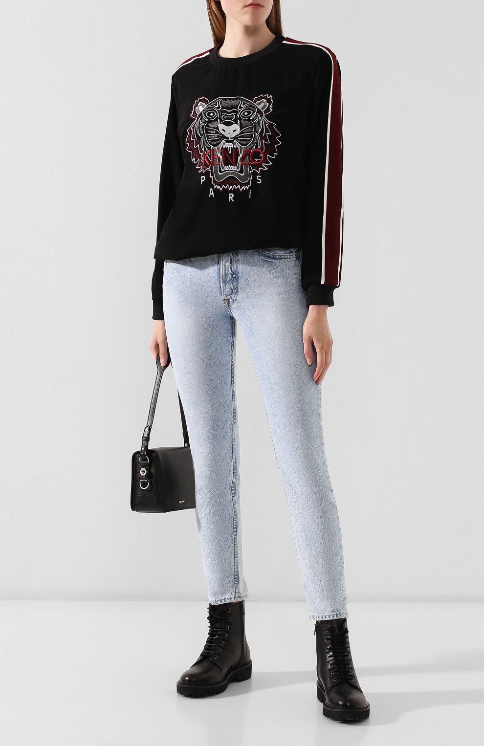 Свитшот KENZO черного цвета по цене 38750 руб., арт. F962T00105AC, фото 2 Свитшот KENZO, арт. F962T00105AC, фото 2