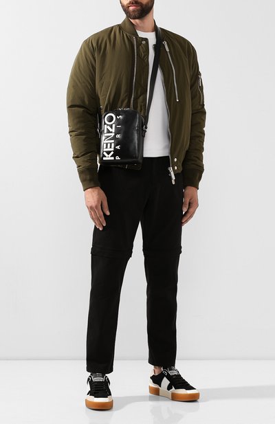 Кожаная сумка KENZO черного цвета по цене 44750 руб., арт. F865SA503L47, фото 2 Кожаная сумка KENZO, арт. F865SA503L47, фото 2