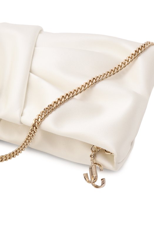 Клатч Bonny Jimmy Choo B0NNY CLUTCH/SAT Кремовый  B0NNY CLUTCH/SAT Фото 6