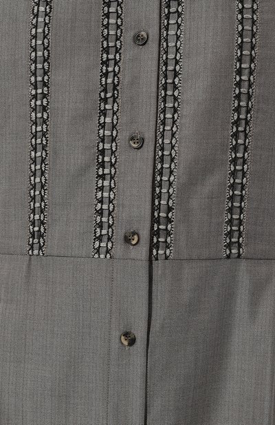 Платье из шерсти и шелка ALEXANDRA GEORGIEVA BY KRESTETSKAYA STROCHKA серого цвета по цене 65000 руб., арт. W161kp22, фото 5 Платье из шерсти и шелка ALEXANDRA GEORGIEVA BY KRESTETSKAYA STROCHKA, арт. W161kp22, фото 5