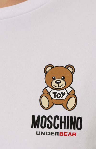 Хлопковая футболка MOSCHINO, арт. 231V6/V0784/4410, фото 5