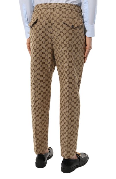 Хлопковые брюки GUCCI, арт. 569769/ZKU09, фото 4
