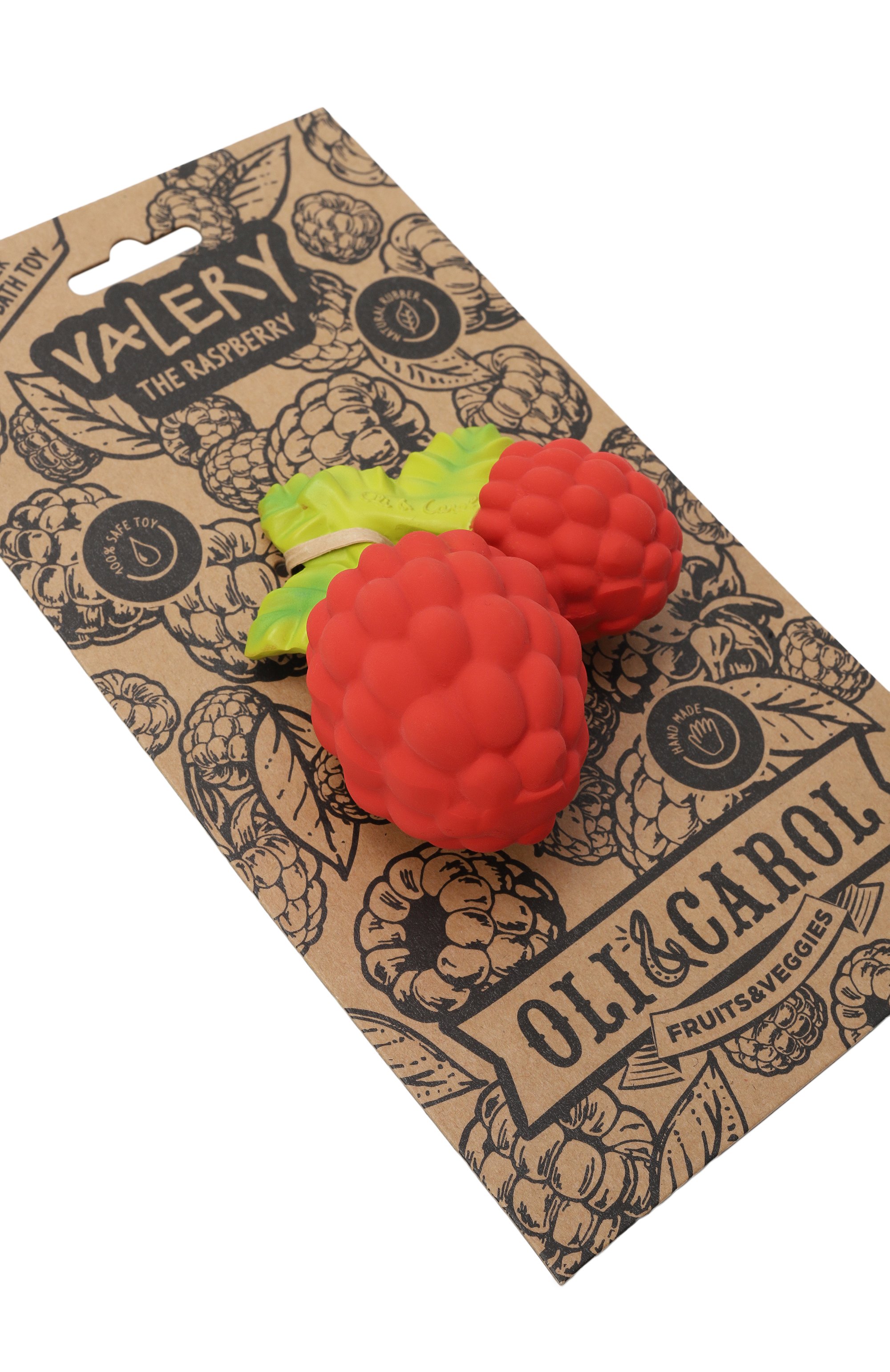 Игрушка-прорезыватель для зубов valery the raspberry OLI&CAROL, арт. L-RASPBERRY-UNIT, фото 2