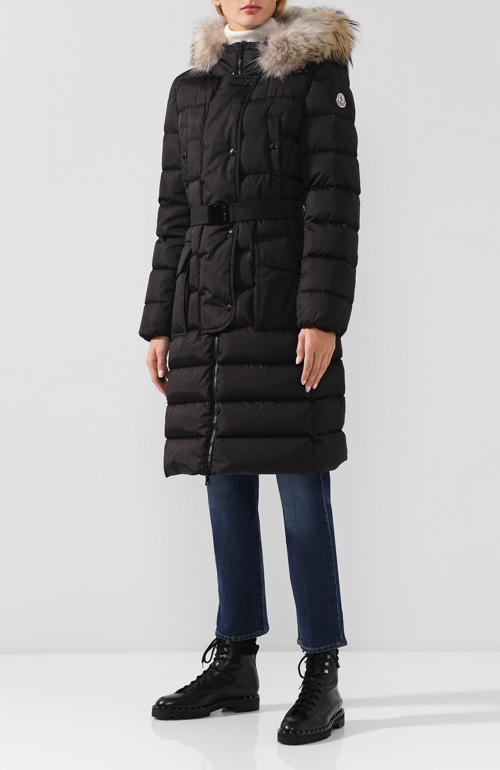 Пуховик с меховой отделкой капюшона MONCLER, арт. D2-093-49884-25-68065, фото 3