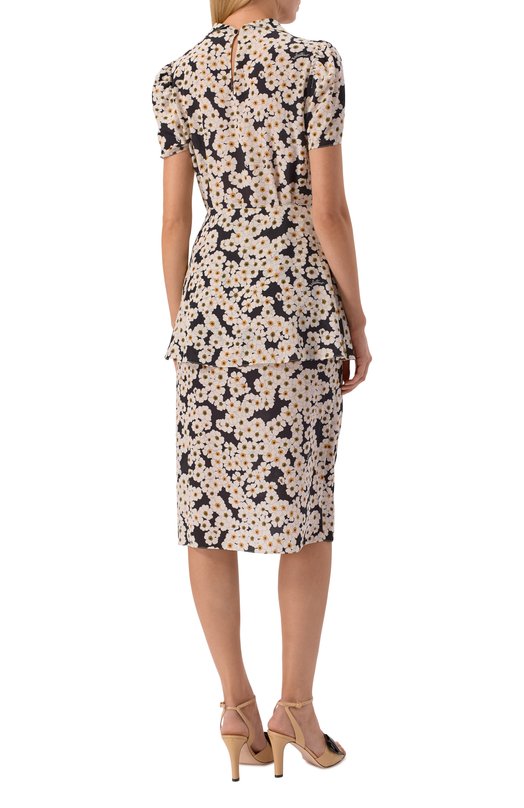 Шелковое платье Valentino 8B3VAJ80/9WW Разноцветный  8B3VAJ80/9WW Фото 3