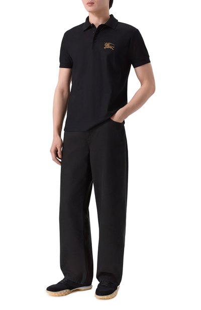 Хлопковое поло BURBERRY, арт. 8119008, фото 2