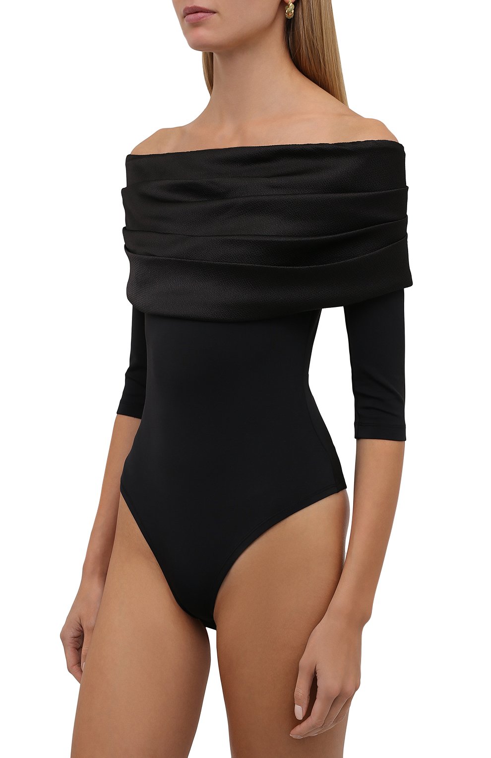 Боди SOLACE LONDON черного цвета по цене 26300 руб., арт. 0S30039, фото 3 Боди SOLACE LONDON, арт. 0S30039, фото 3