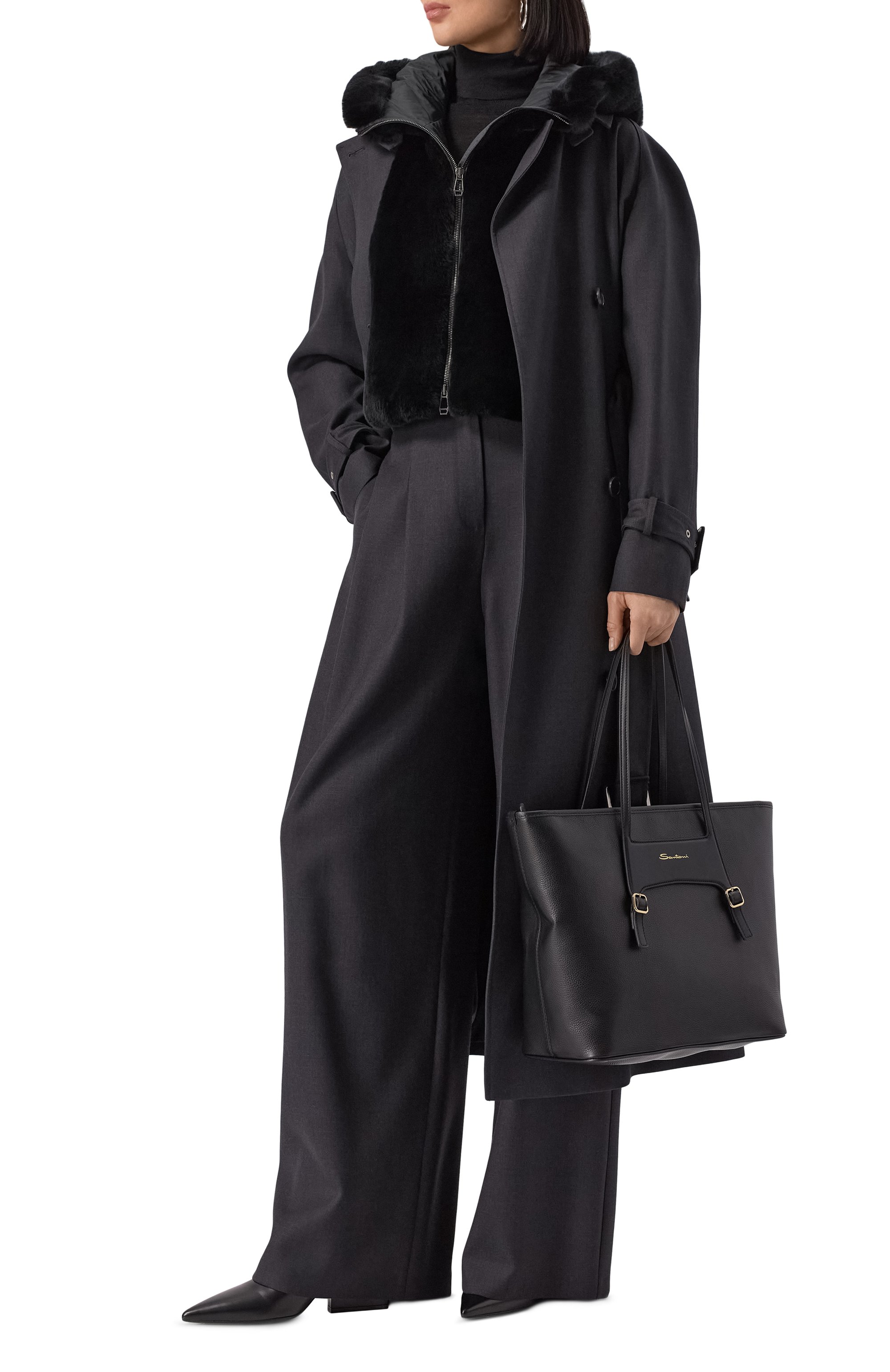 Сумка-тоут SANTONI, арт. DFBGA2710EN-HTXW, фото 7