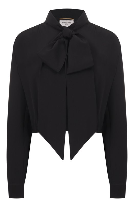 Шелковая блузка Saint Laurent 856831/Y100W Чёрный 856831/Y100W