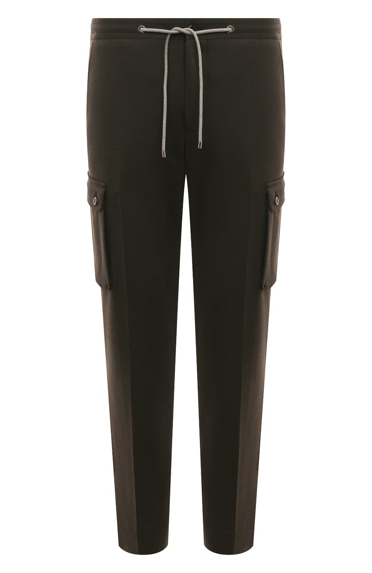 Брюки-карго из шерсти и хлопка CORNELIANI, арт. 934L14-9318800, фото 1