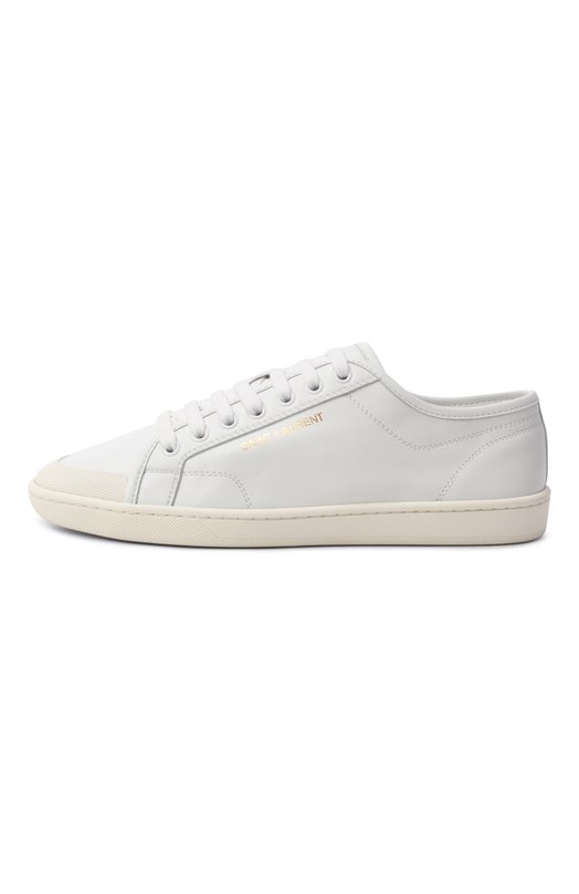 Кожаные кеды Gym Saint Laurent 819501/00N00 Белый  819501/00N00 Фото 4
