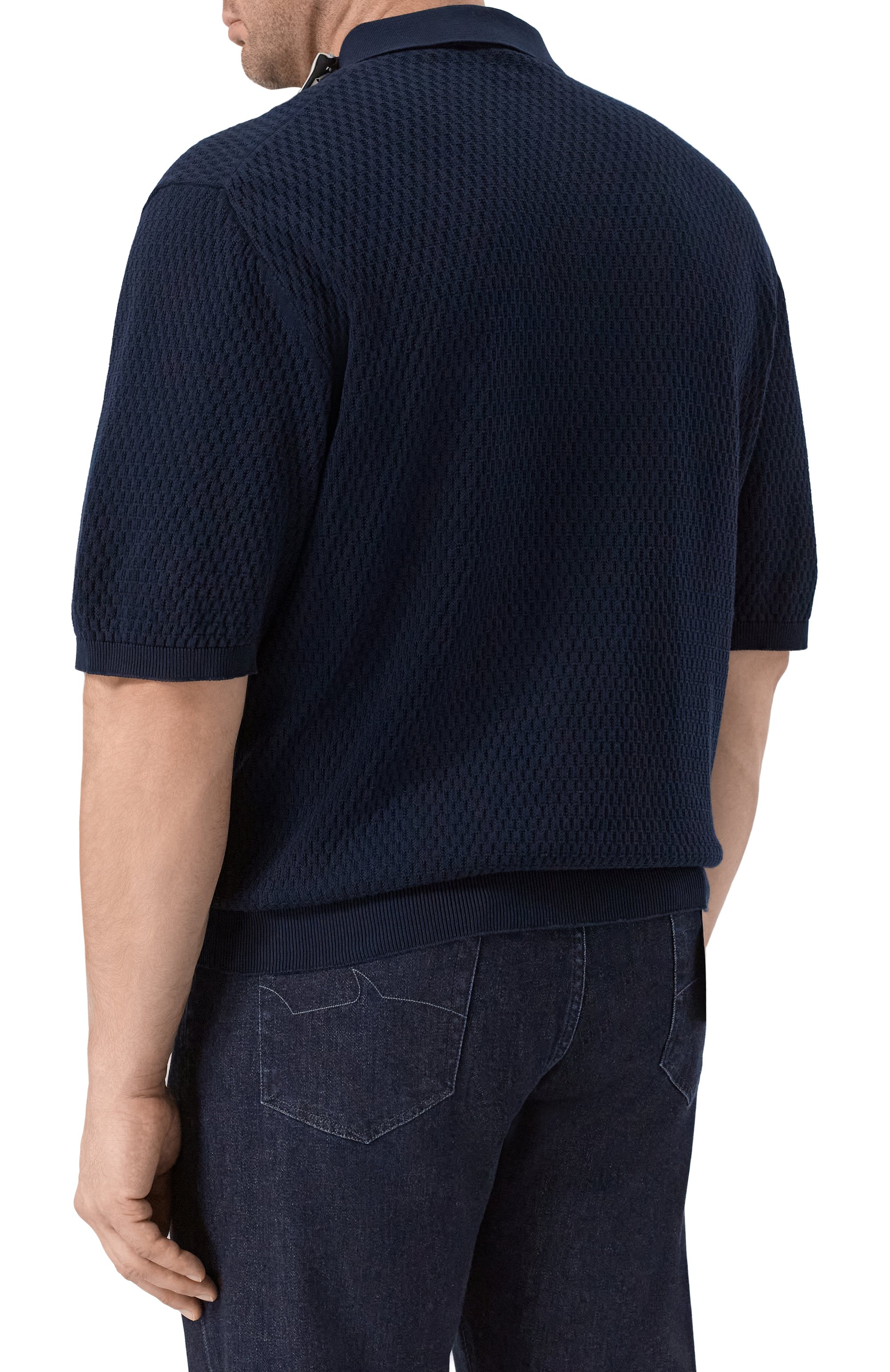 Хлопковое поло CORTIGIANI, арт. 4AS121, фото 4