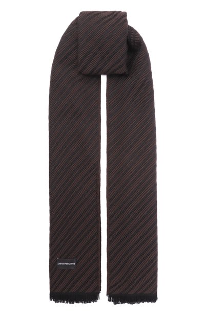 Мужской шерстяной шарф EMPORIO ARMANI, арт. EM007074/AF28992