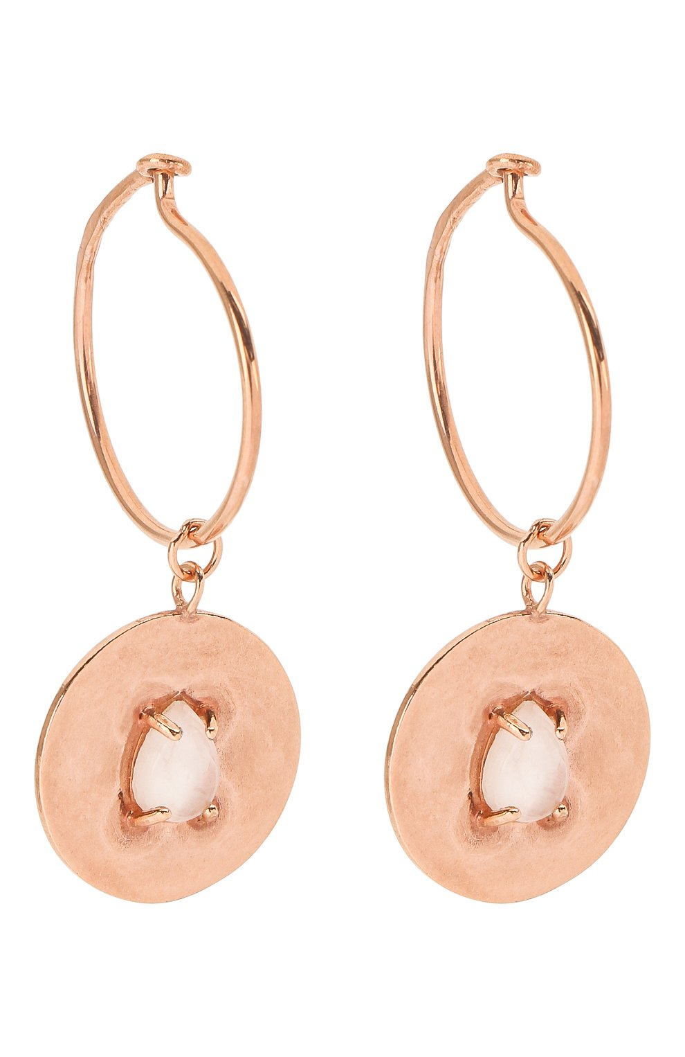 Серьги с розовым кварцем: телец MOONKA, арт. in-er-qrz, фото 3