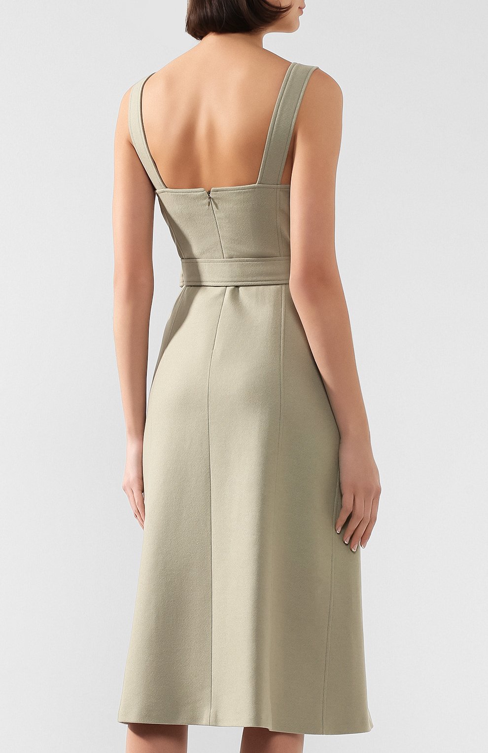 Платье с поясом JM STUDIO зеленого цвета по цене 30970 руб., арт. FW192007, фото 4 Платье с поясом JM STUDIO, арт. FW192007, фото 4