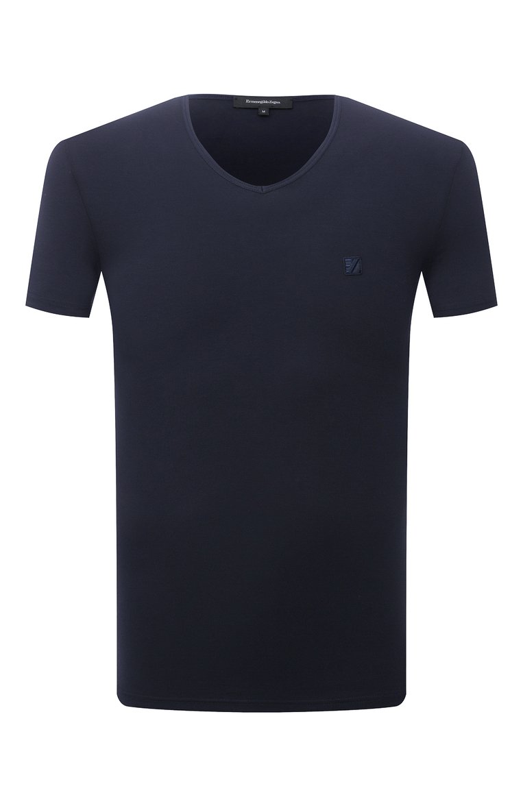 Мужская хлопковая футболка ZEGNA синего цвета, арт. N2M800010 | Фото 1 (Статус проверки: Проверено, Проверена категория; Длина (для топов): Стандартные; Рукава: Короткие; Материал внешний: Хлопок; Принт: Без принта; Стили: Кэжуэл; Мужское Кросс-КТ: Футболка-одежда; Кросс-КТ: Джерси; Автоматизация состава: Проставлено; Автоматизация Diginetica: Проверено; Автоматизация ТО: Проставлено; Детали: Декор)