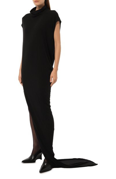 Платье из шерсти и вискозы RICK OWENS, арт. RP02D3503/JR, фото 3