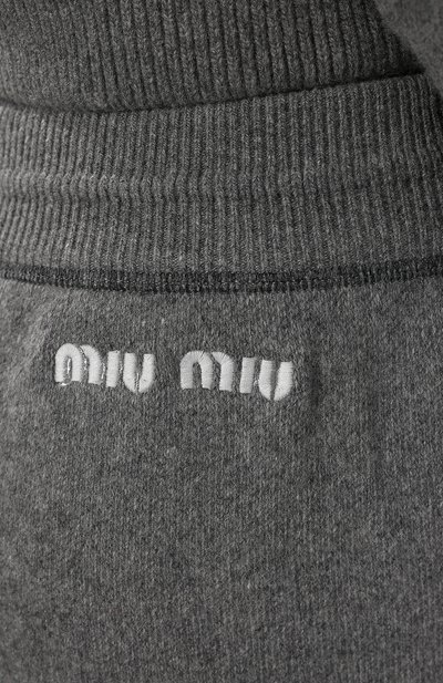 Шерстяные джоггеры MIU MIU, арт. MMP164-1ZDJ-F0031, фото 5