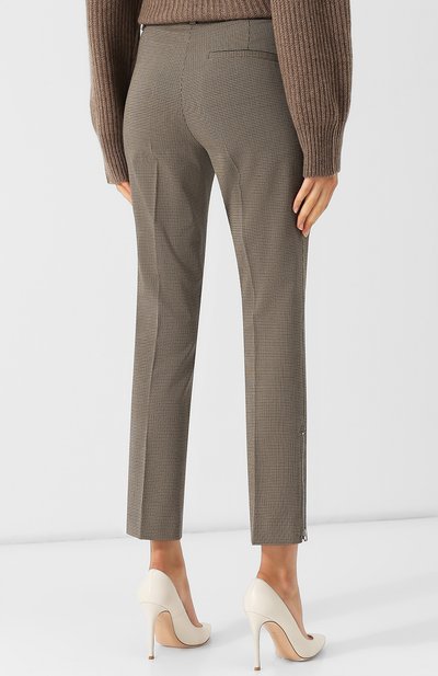 Укороченные брюки со стрелками из смеси хлопка и шерсти  JOSEPH, арт. JP000510, фото 4