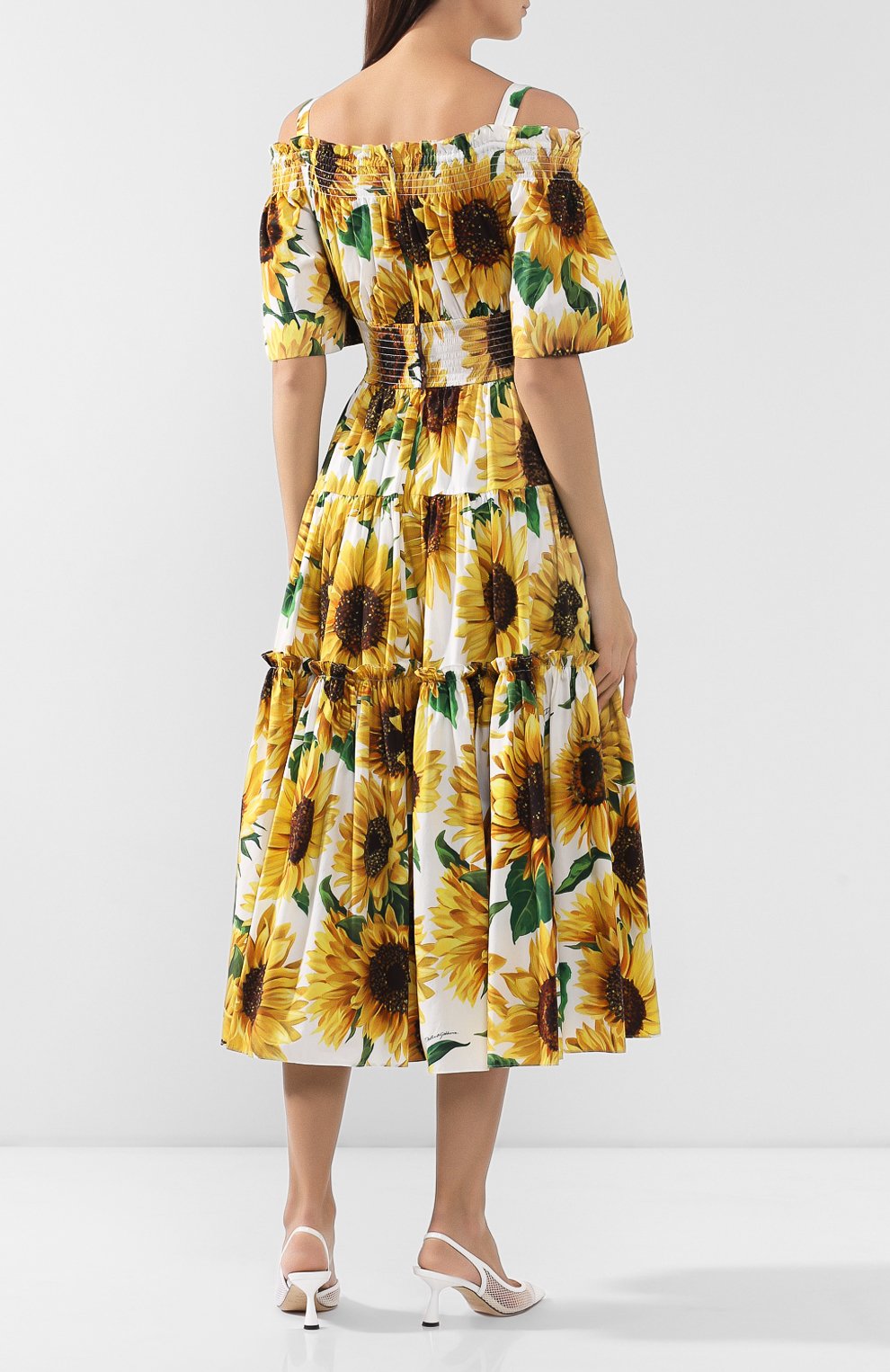 Хлопковое платье DOLCE & GABBANA, арт. F68E1T/HS5EB, фото 4