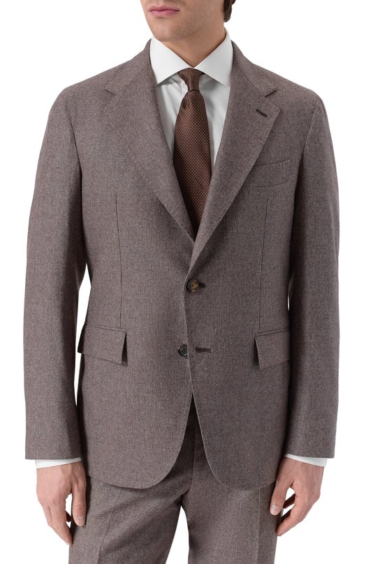 Шерстяной костюм Andrea Campagna VATICAN0/T25255-28/3_SET Коричневый  VATICAN0/T25255-28/3_SET Фото 2