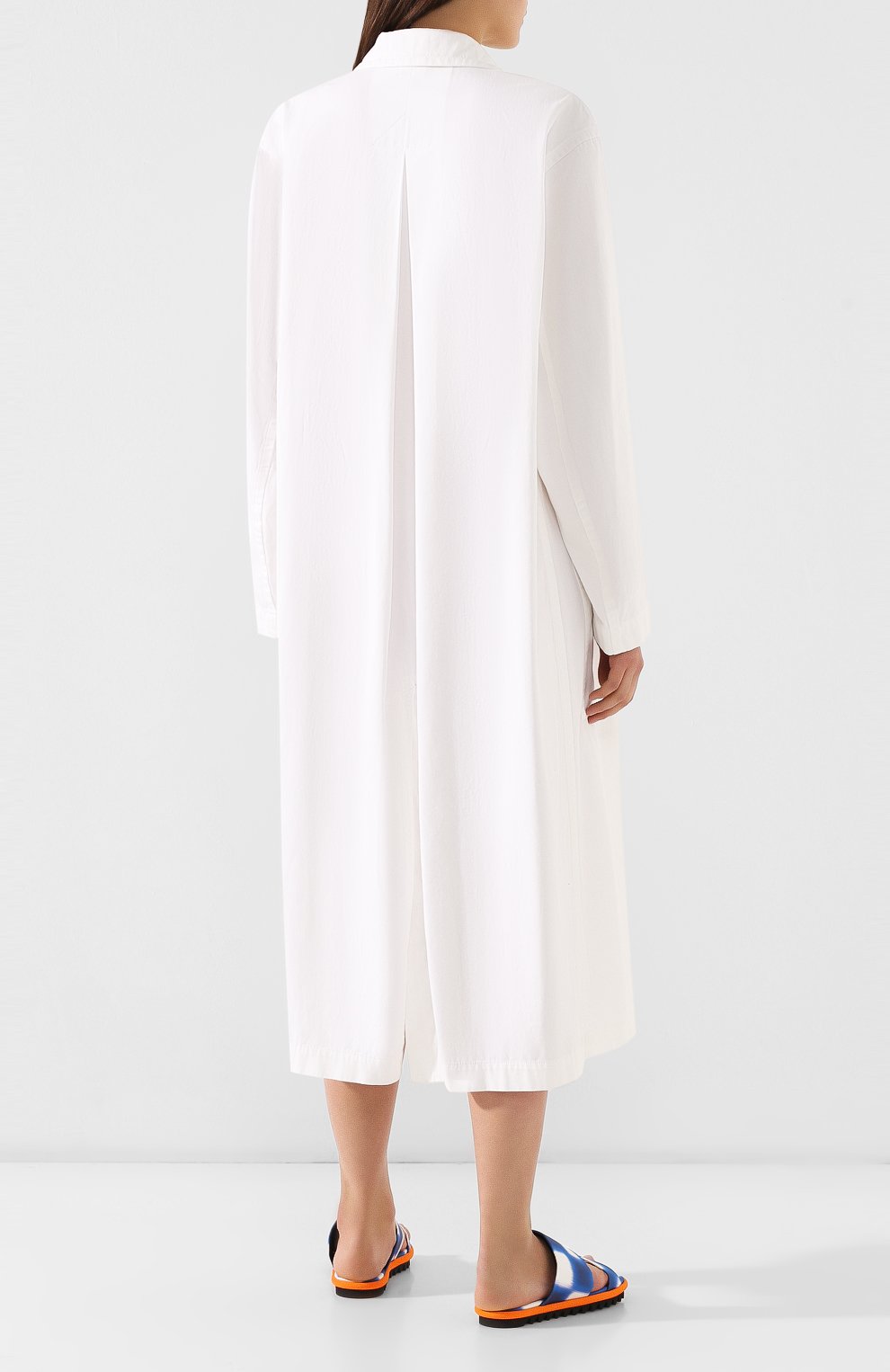 Хлопковый плащ DRIES VAN NOTEN белого цвета по цене 66150 руб., арт. 191-10232-7290, фото 4 Хлопковый плащ DRIES VAN NOTEN, арт. 191-10232-7290, фото 4