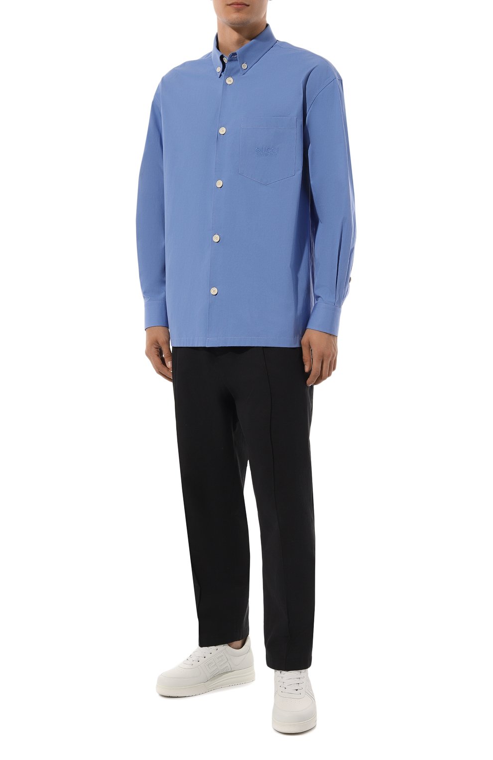 Хлопковая рубашка GUCCI, арт. 770291/ZAPC5, фото 2