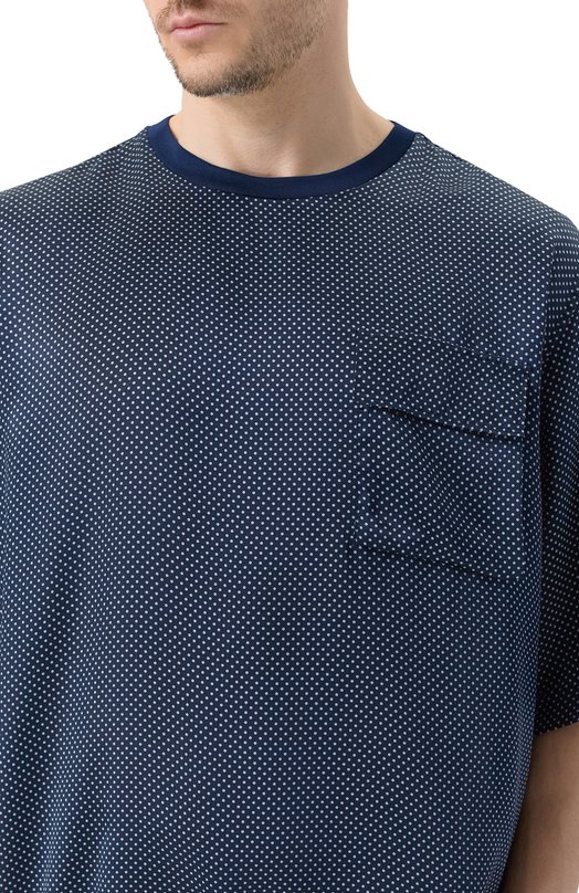 Шелковая футболка Giorgio Armani GM003498/TE20929 Синий  GM003498/TE20929 Фото 5