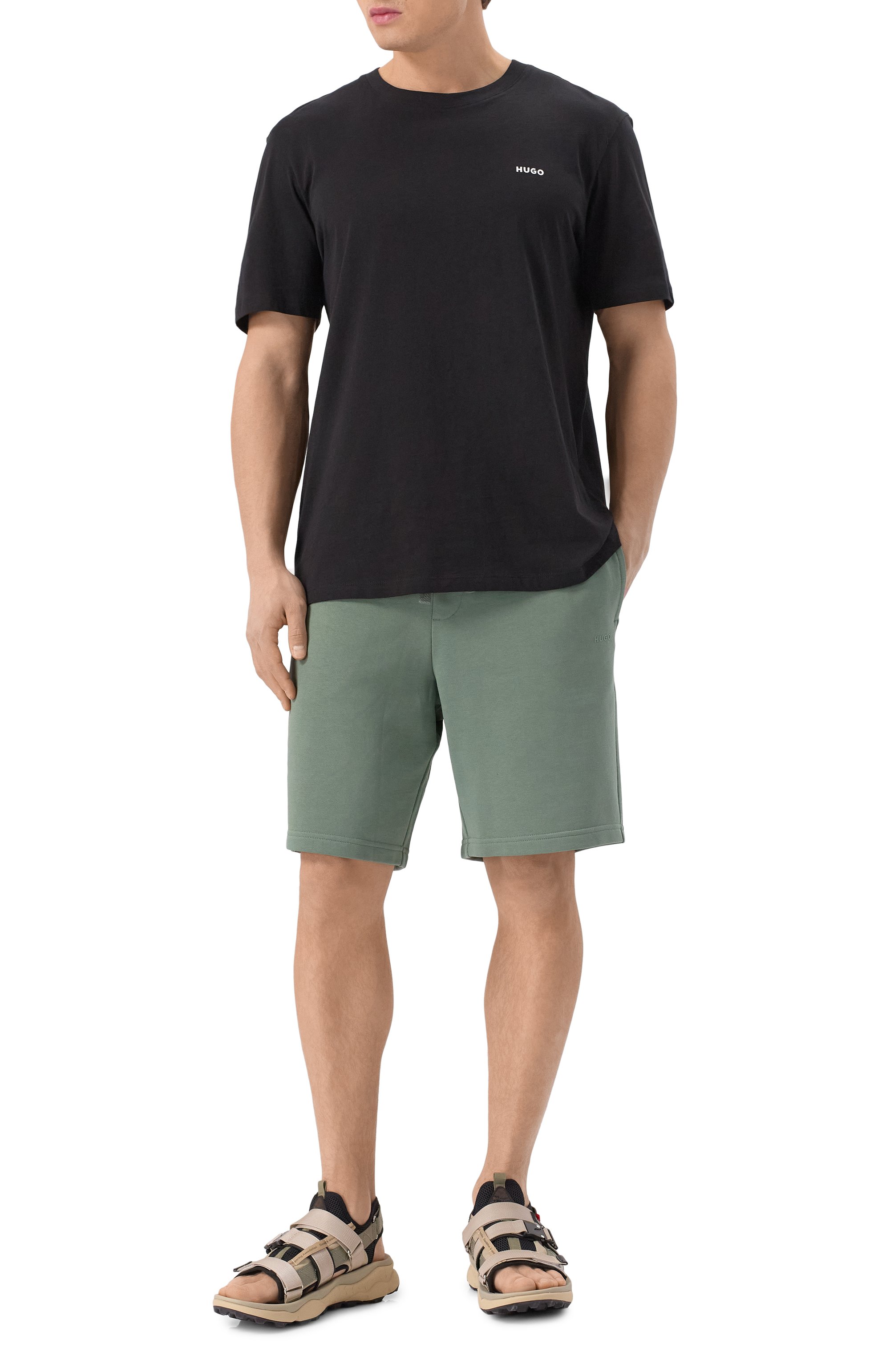 Хлопковая футболка HUGO, арт. 50466158, фото 2