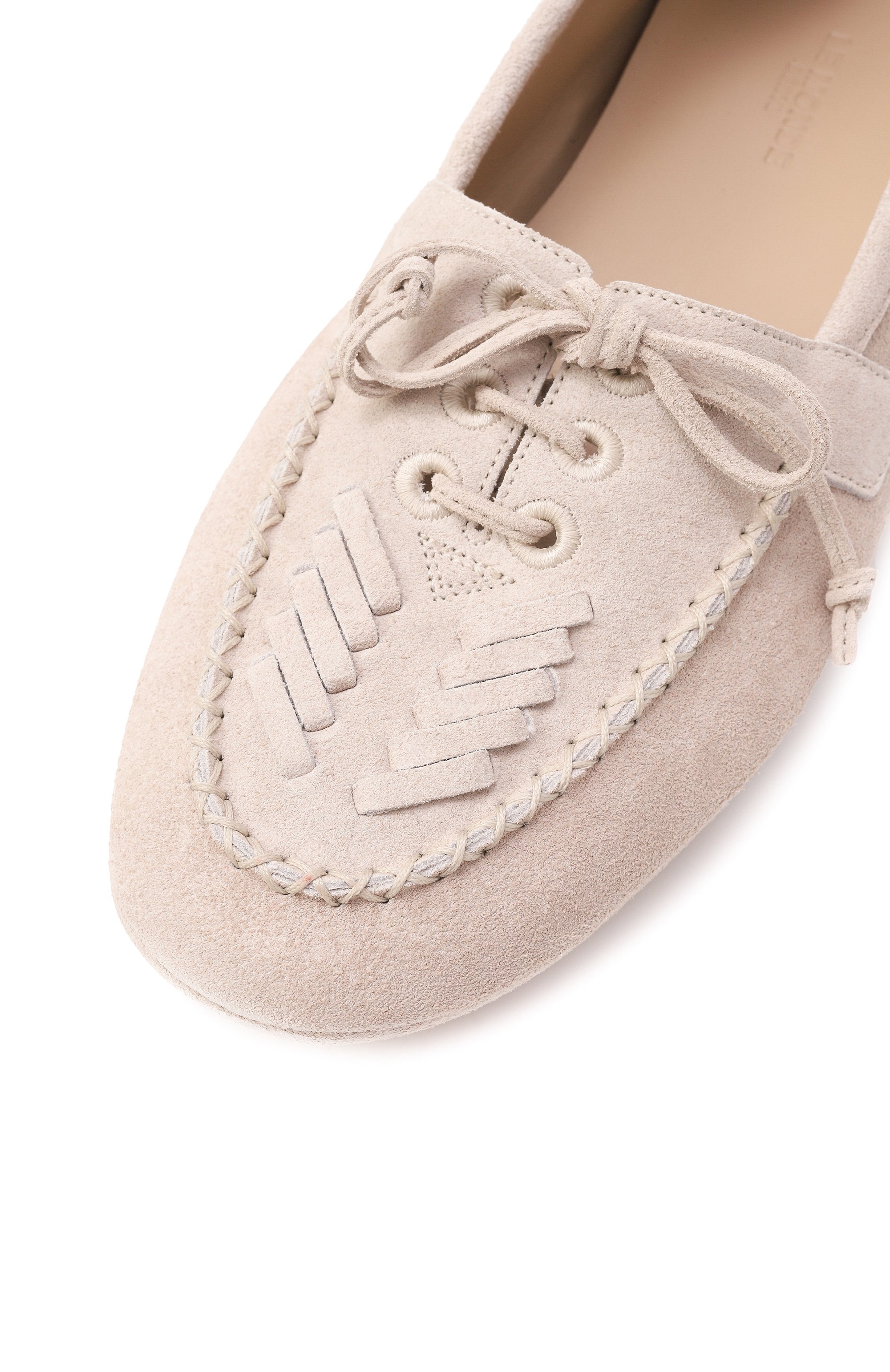 Замшевые мокасины driver LE MONDE BERYL бежевого цвета по цене 86950 руб., арт. DME-SUE-ST0, фото 7 Замшевые мокасины driver LE MONDE BERYL, арт. DME-SUE-ST0, фото 7