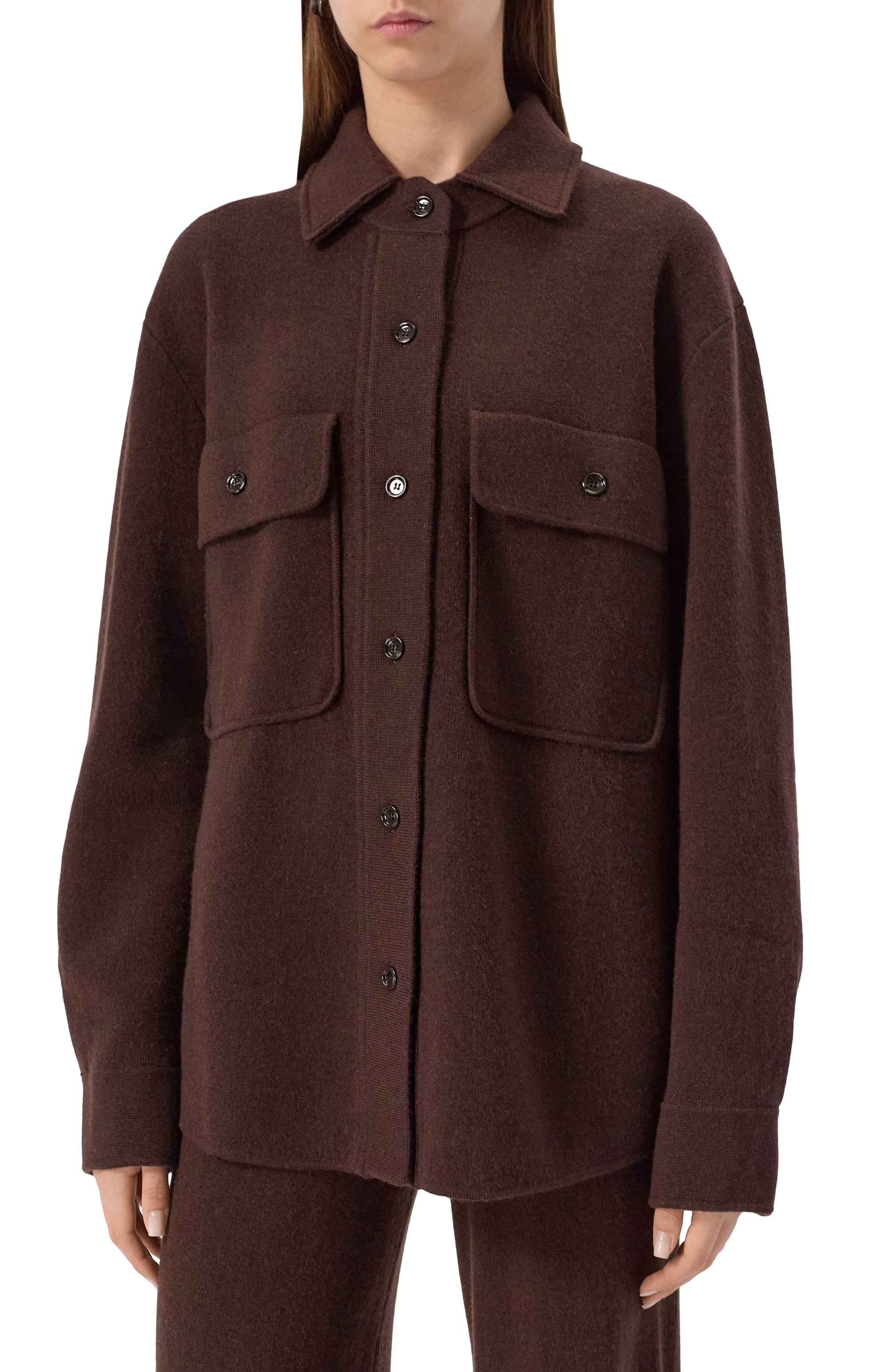 Рубашка из шерсти и кашемира ALLUDE, арт. 255/17615, фото 3