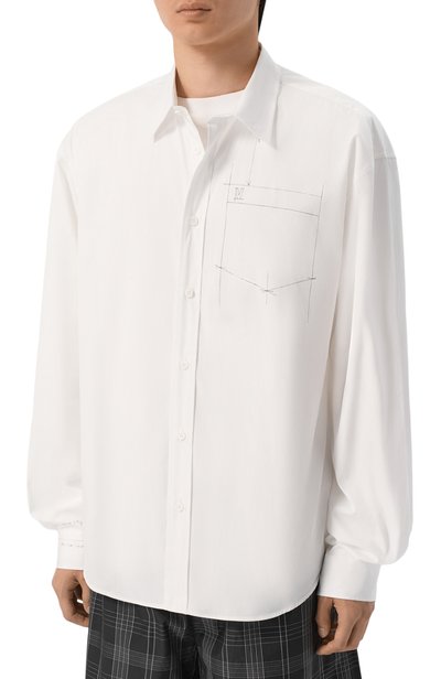Хлопковая рубашка VETEMENTS белого цвета по цене 89250 руб., арт. MH27SH046W, фото 3 Хлопковая рубашка VETEMENTS, арт. MH27SH046W, фото 3