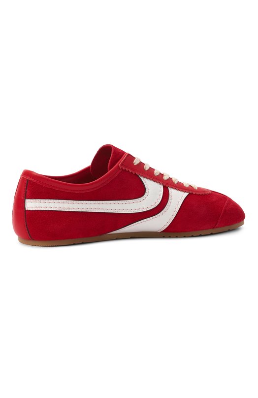 Замшевые кроссовки Dries Van Noten 021726-126-352 Красный  021726-126-352 Фото 5