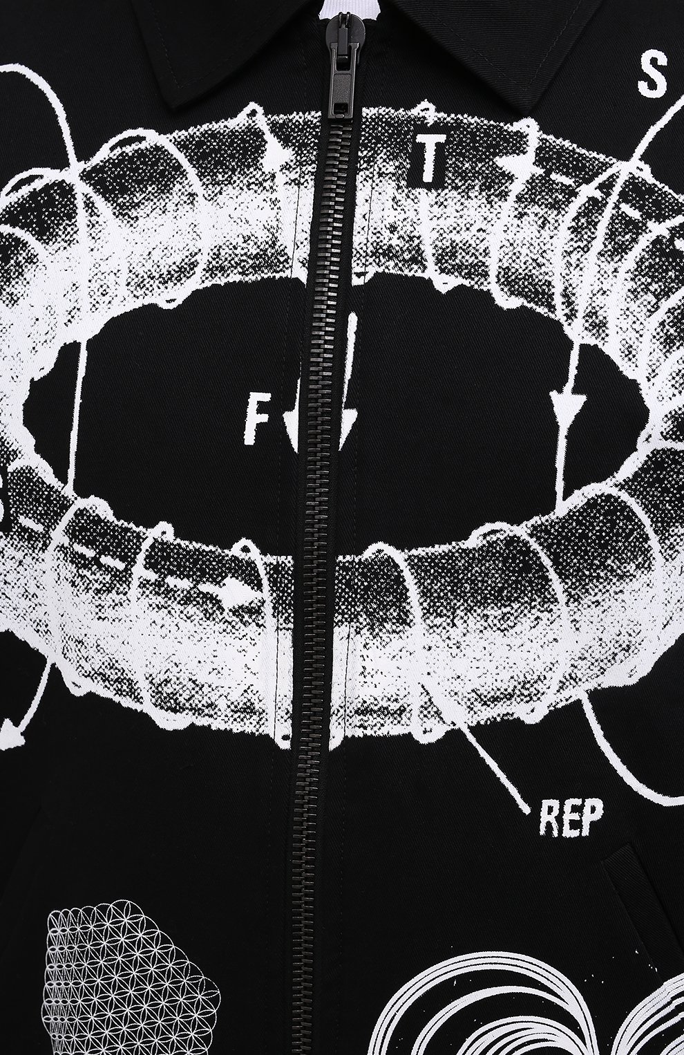 Хлопковая куртка MSFTSREP черного цвета по цене 39950 руб., арт. 31MSFH100S1/218763, фото 5 Хлопковая куртка MSFTSREP, арт. 31MSFH100S1/218763, фото 5