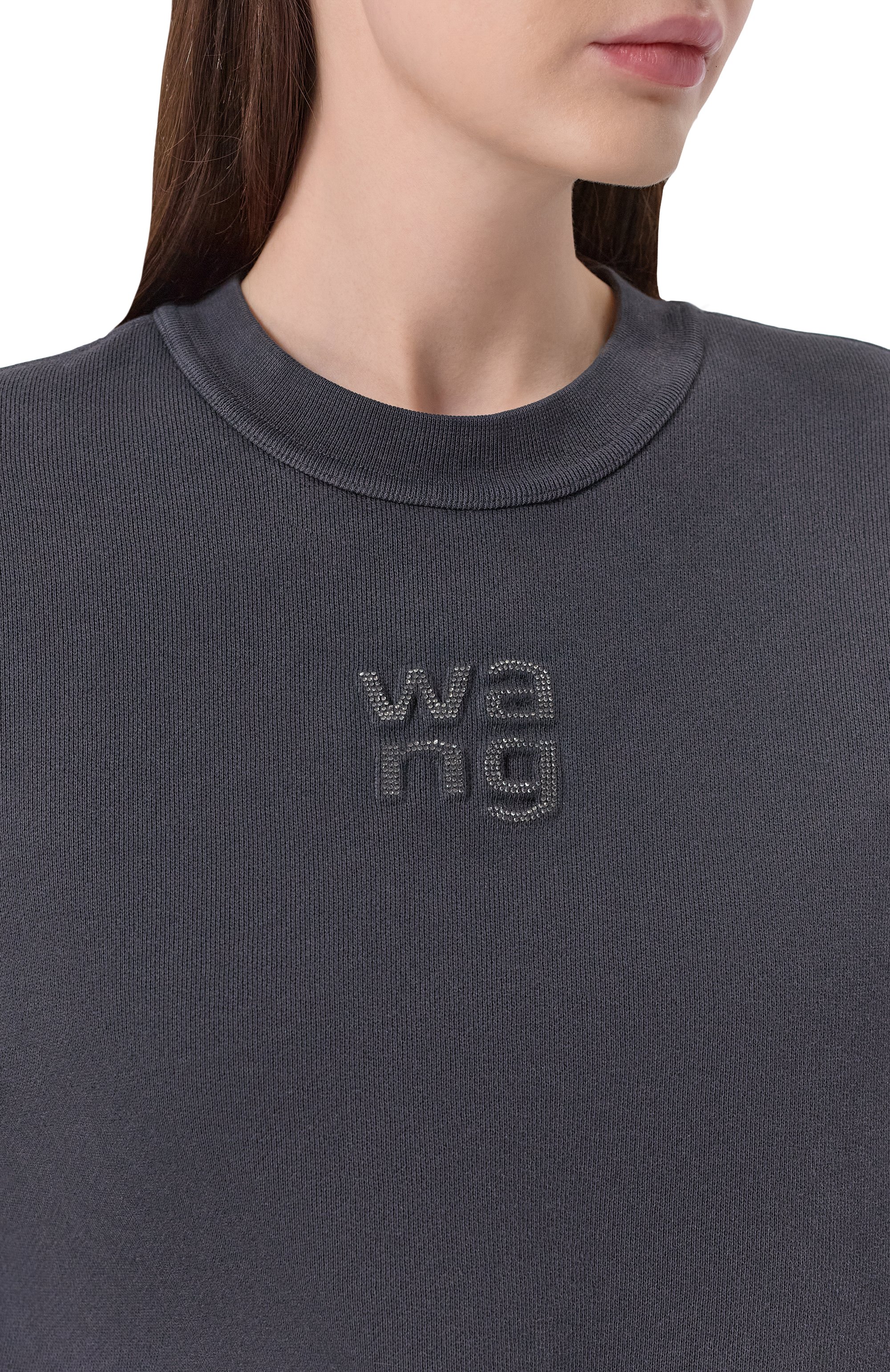 Хлопковый свитшот ALEXANDERWANG.T, арт. 4CC1261219, фото 5