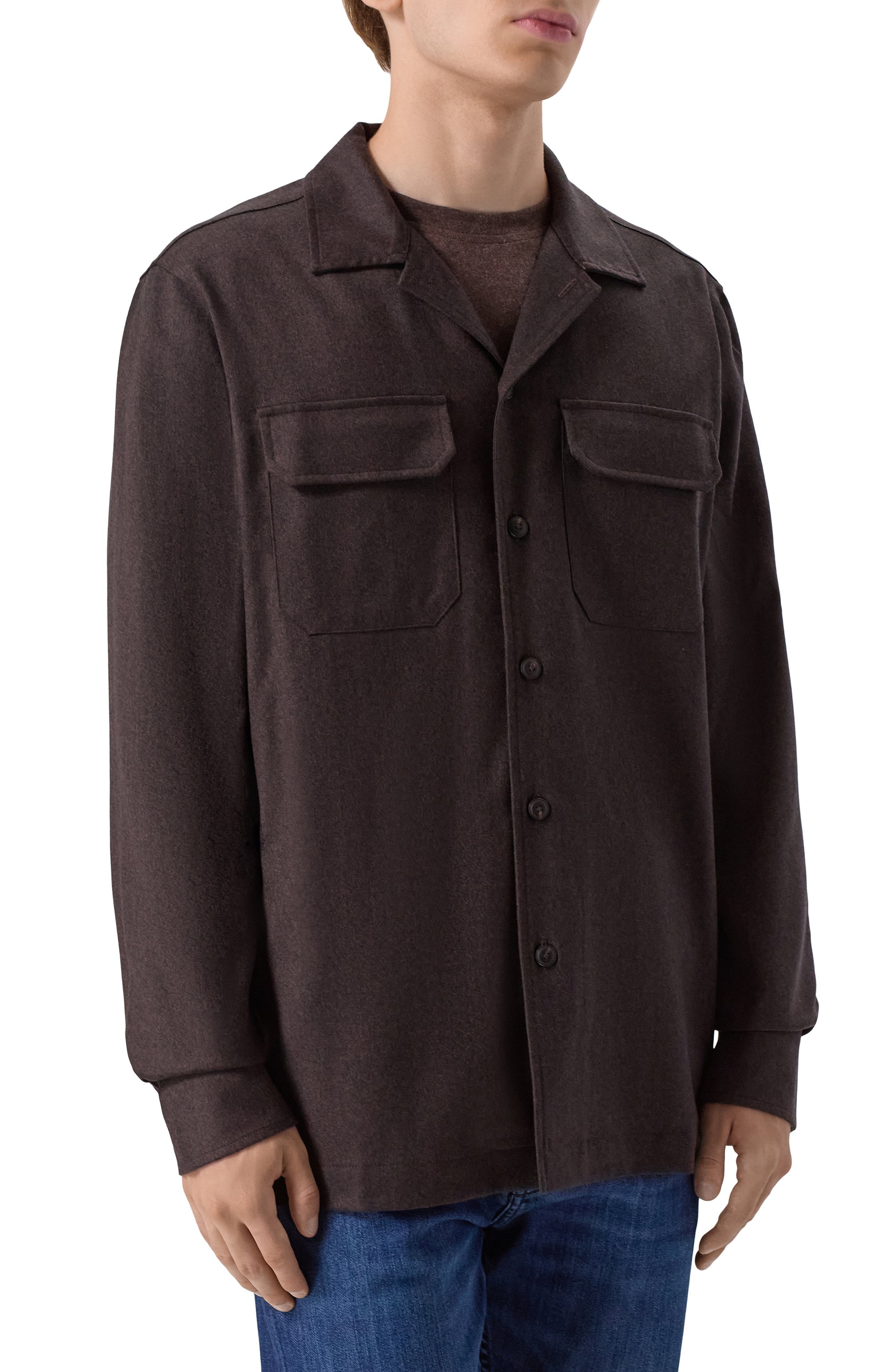 Шерстяная рубашка CAPOBIANCO, арт. 19M501.FL00., фото 3