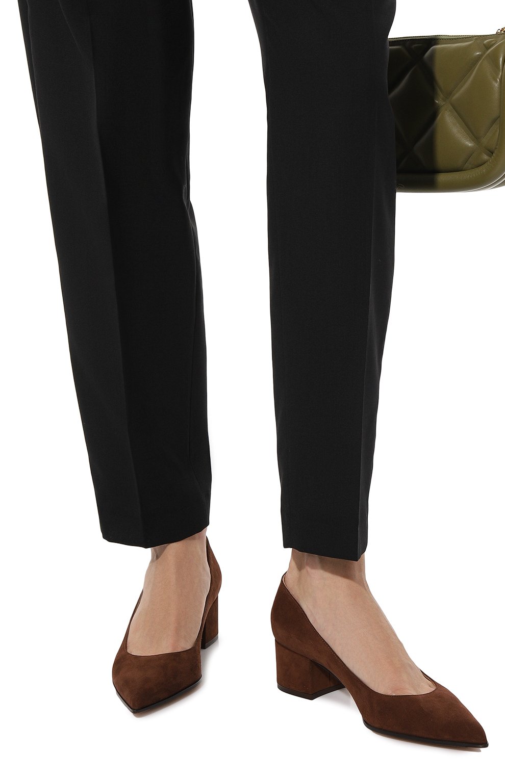 Замшевые туфли piper GIANVITO ROSSI, арт. G22171.45RIC.CAMBR0W, фото 3