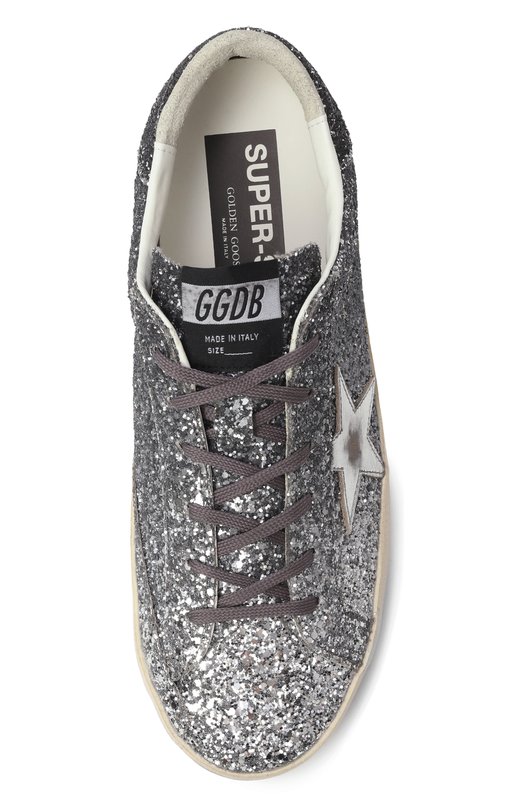 Комбинированные кеды Super Star Golden Goose Deluxe Brand GWF00101.F007470 Серебряный  GWF00101.F007470 Фото 6