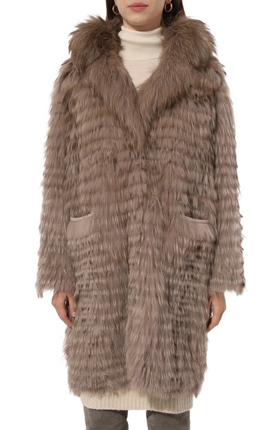 Двусторонняя шуба из лисы SIMONETTA RAVIZZA, арт. F04C0147F1, фото 3